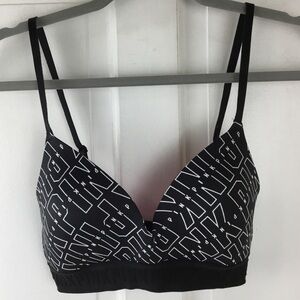 Victoria’s Secret PINK Wear Everywhere Wireless Spellout Bra 32D